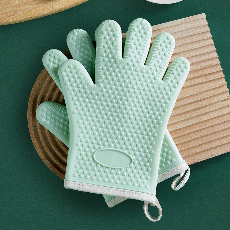 Personalised heat resistant Silicone Oven Gloves