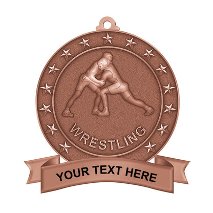 wrestling awards - 3D medals