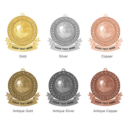 Soccer Medals Collection - laurel leaf