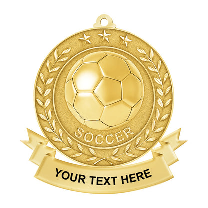 soccer medals for kids - gold