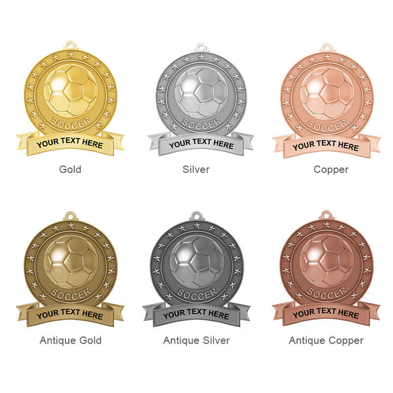 Soccer Medals Collection- 5 pointed stars