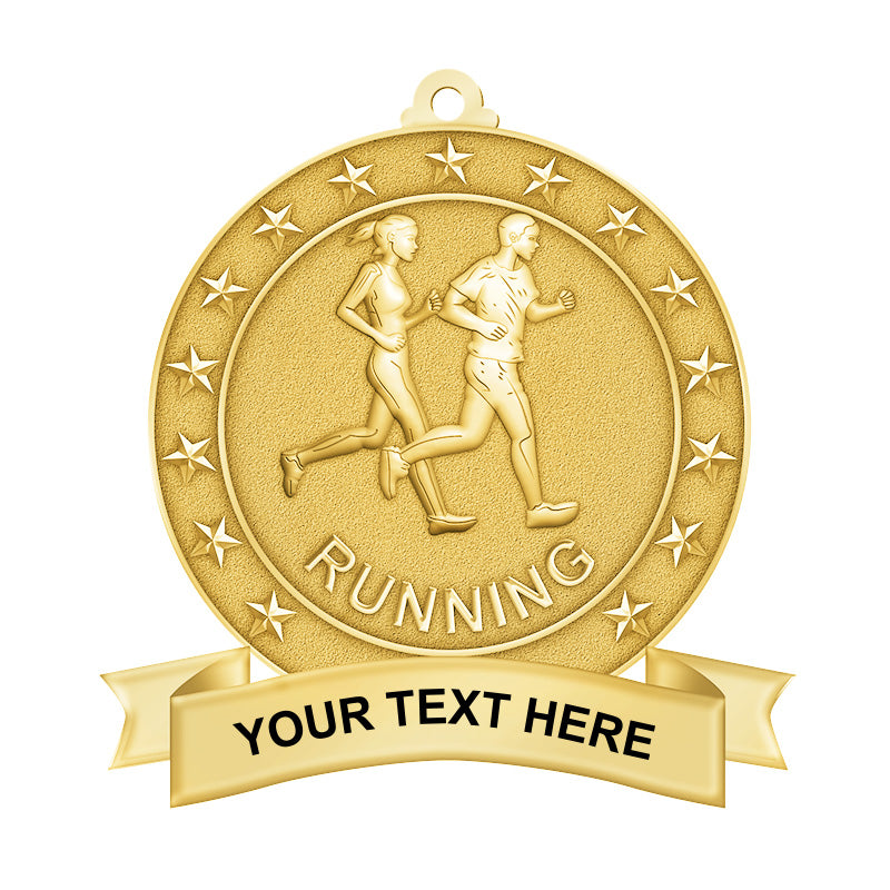 5k run medals - gold