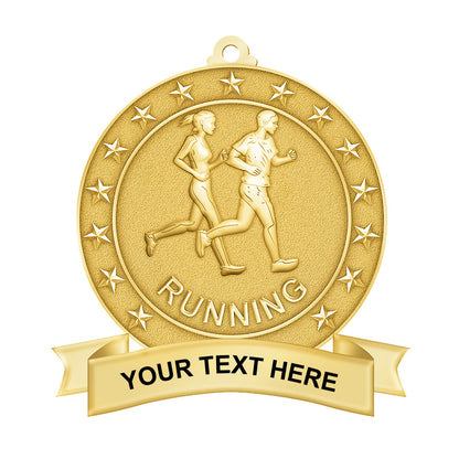 5k run medals - gold