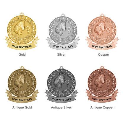 3D equestrian medals