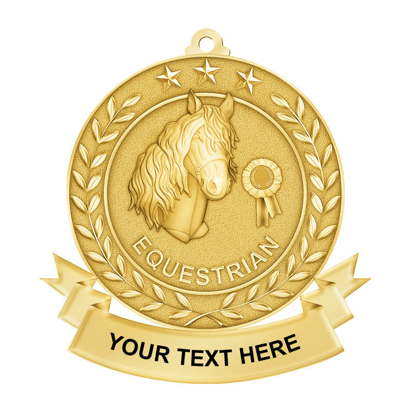 equestrian medals - gold