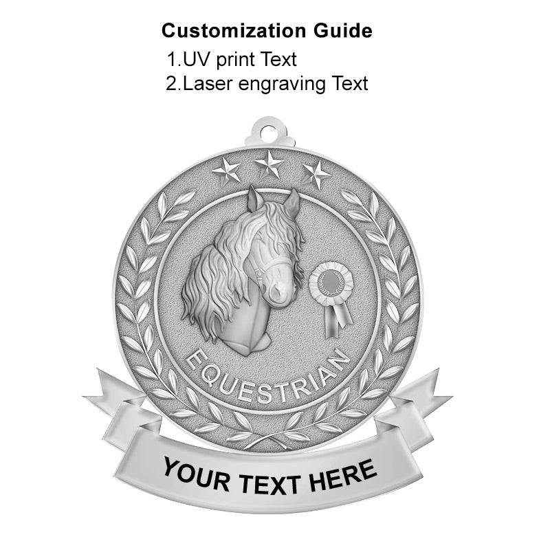equestrian medals - silver