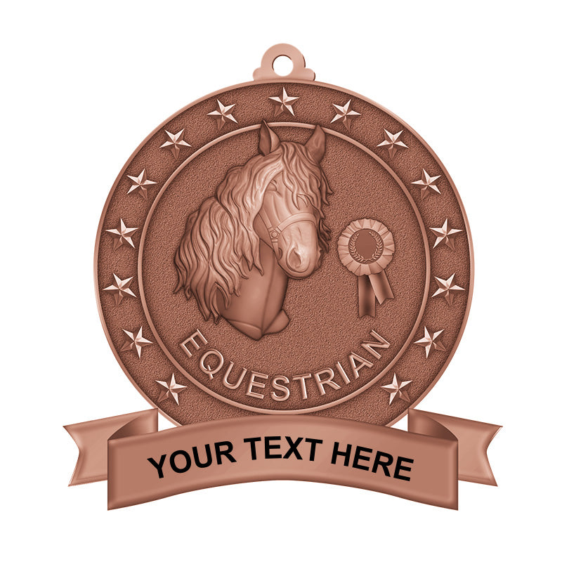 3D equestrian bronze medals