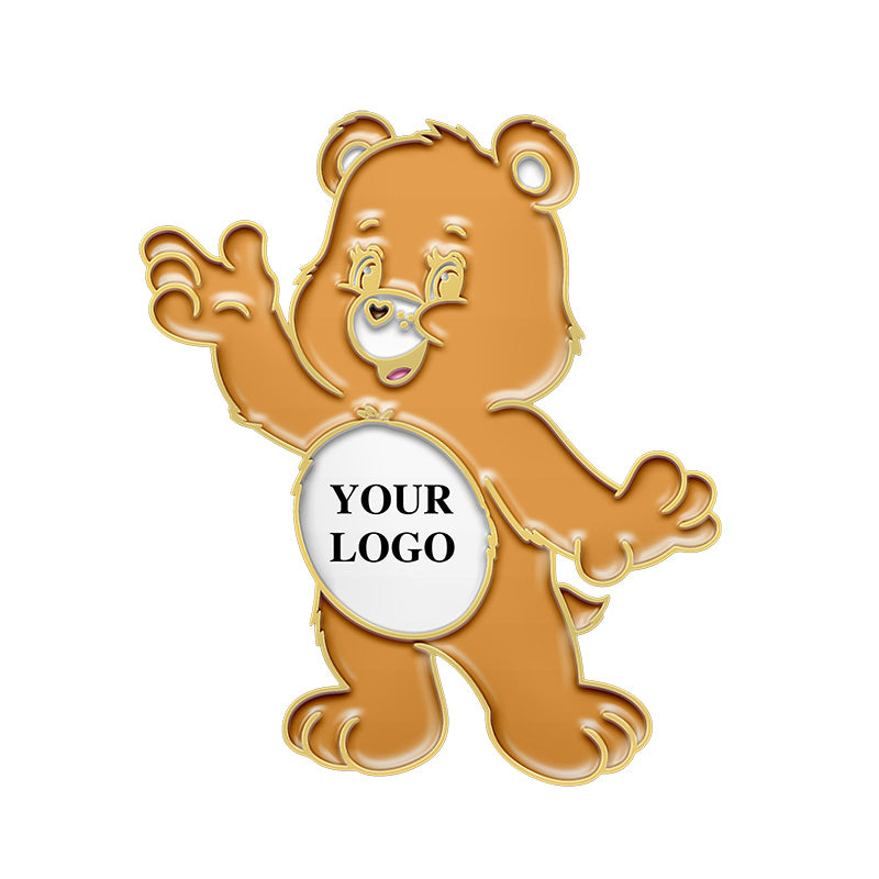 Brown Bear Care Bear Pins with Custom Logo