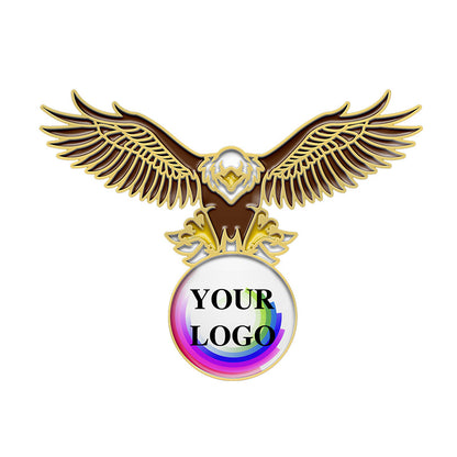 Gold Eagle Pin with Custom Logo