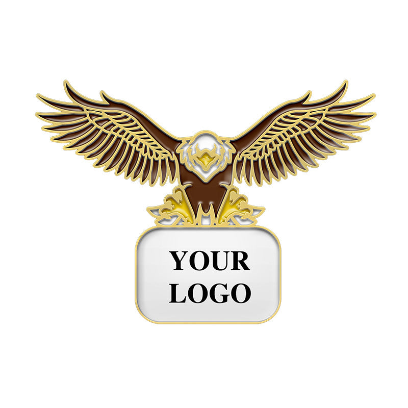 Gold Plating Eagle Pin with Custom Logo