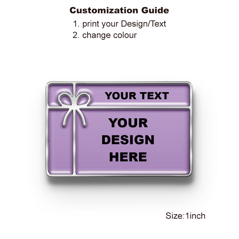 Silver Gift Card Pin with Custom Logo