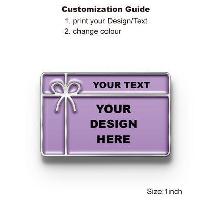 Silver Gift Card Pin with Custom Logo