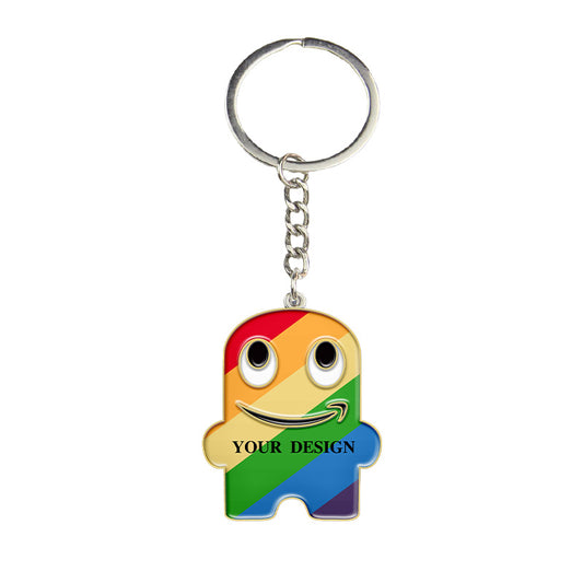 Peccy Keychains with Custom Design - Gold