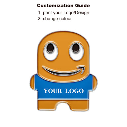 Blue Enamel Vest Peccy Pins with Custom Logo