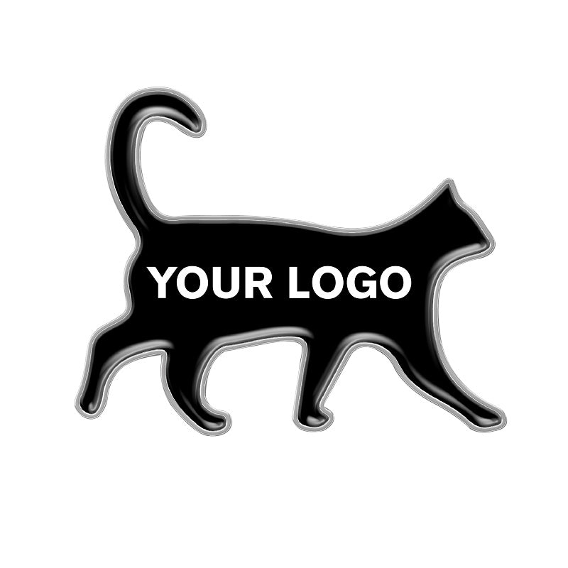 Walking Cat Pet Pin with Custom Logo