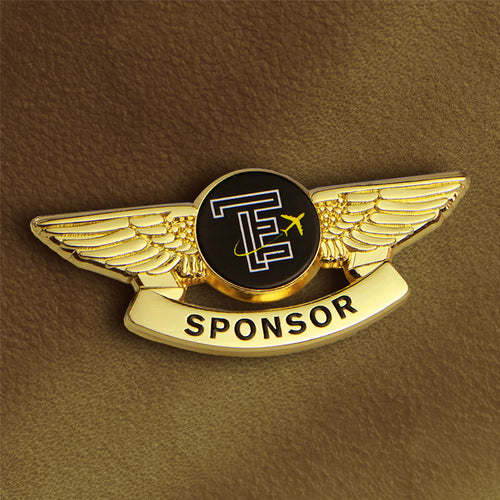 pilot wings pin - gold