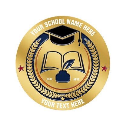 Years of Service Pins with Custom Logo & Text