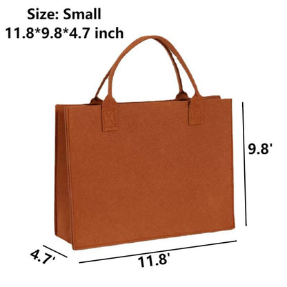 personalized large size felt tote bag with logo