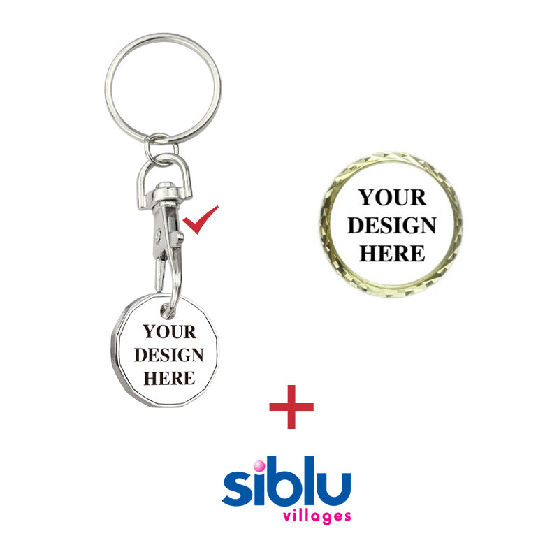 Illustration of step 1 in the custom coin process