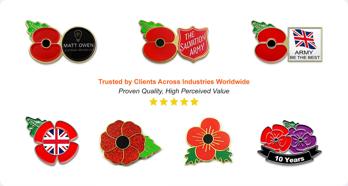Rush Poppy Pins Collection