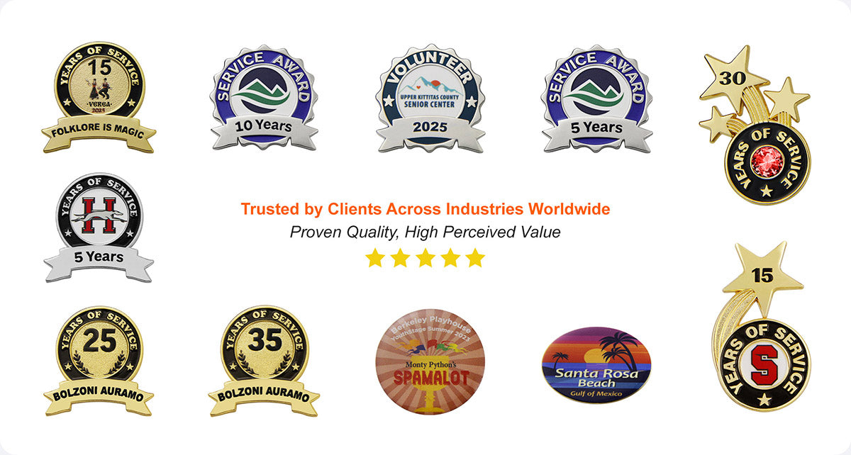 Rush Recognition Service Pin