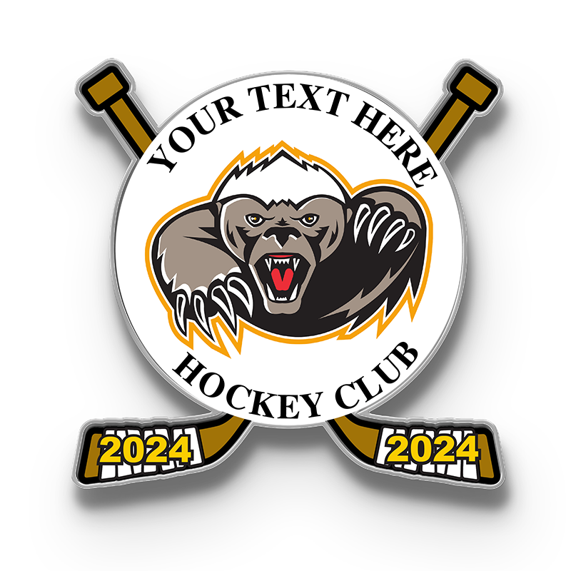 Custom Sport Team Logo Hockey Trading pins 2inch