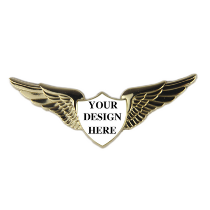 Custom 3D metal pilot badge 2.5inch