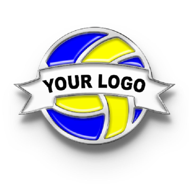 Custom Sport Team Logo Volleyball Trading pins