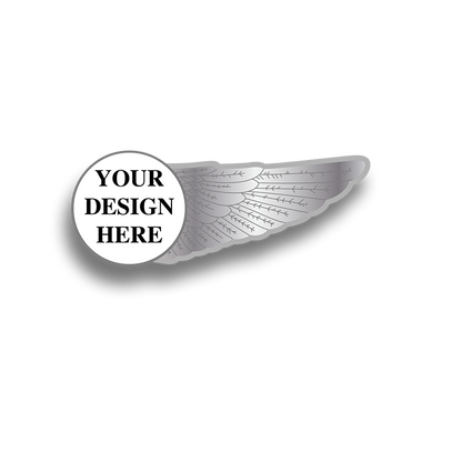 Custom air force wings pin -half wing 1.75 inch