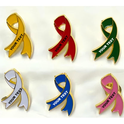 Custom Ribbon Pin with Your Logo