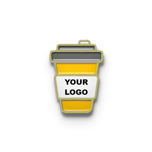 Custom Coffee Mug Pins with Your Logo