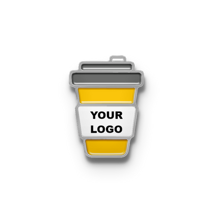 Custom Coffee Mug Pins with Your Logo