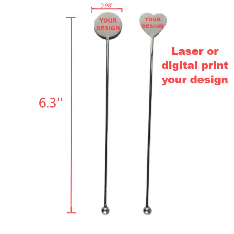 Custom Coffee Stirrers - Stainless Steel