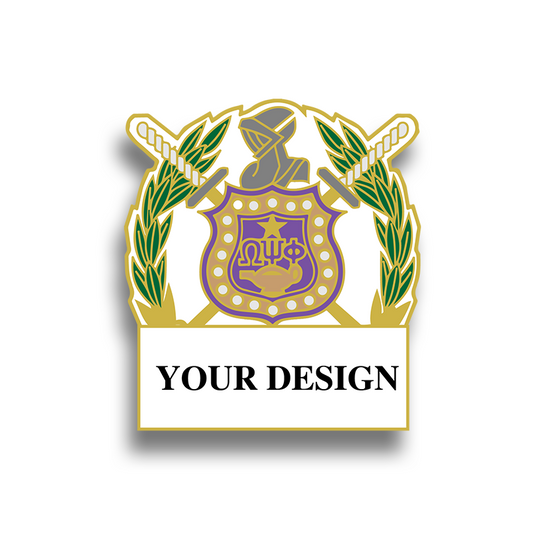 Custom Omega Psi Phi Pin