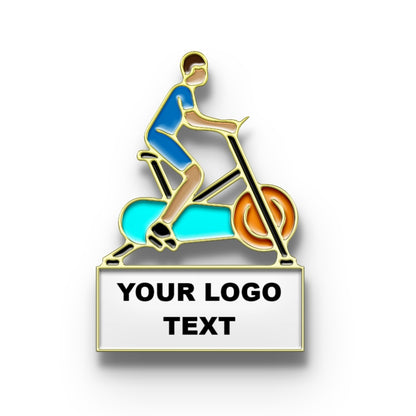 Cycling Pin with Custom Logo