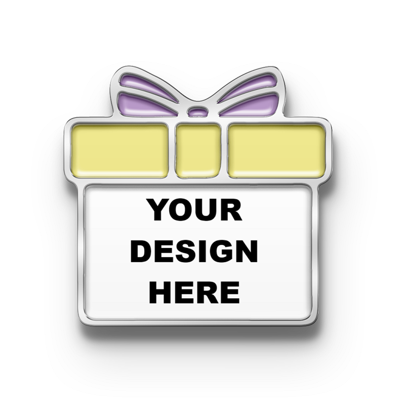 Custom Gift Box Pin with Your Logo for Christmas