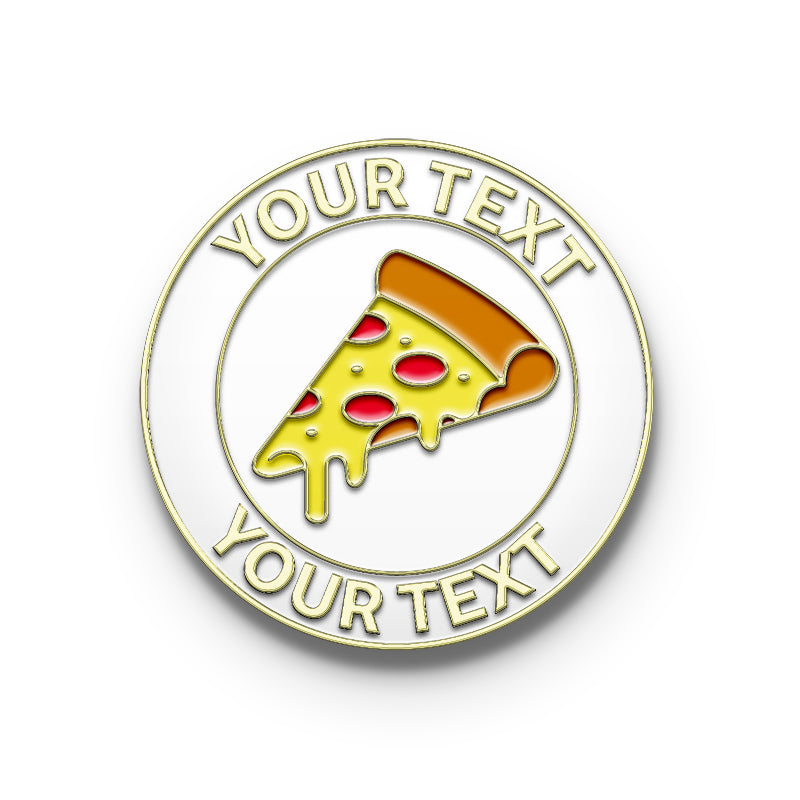 Custom Pizza Slice Enamel Pins