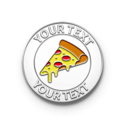 Custom Pizza Slice Enamel Pins