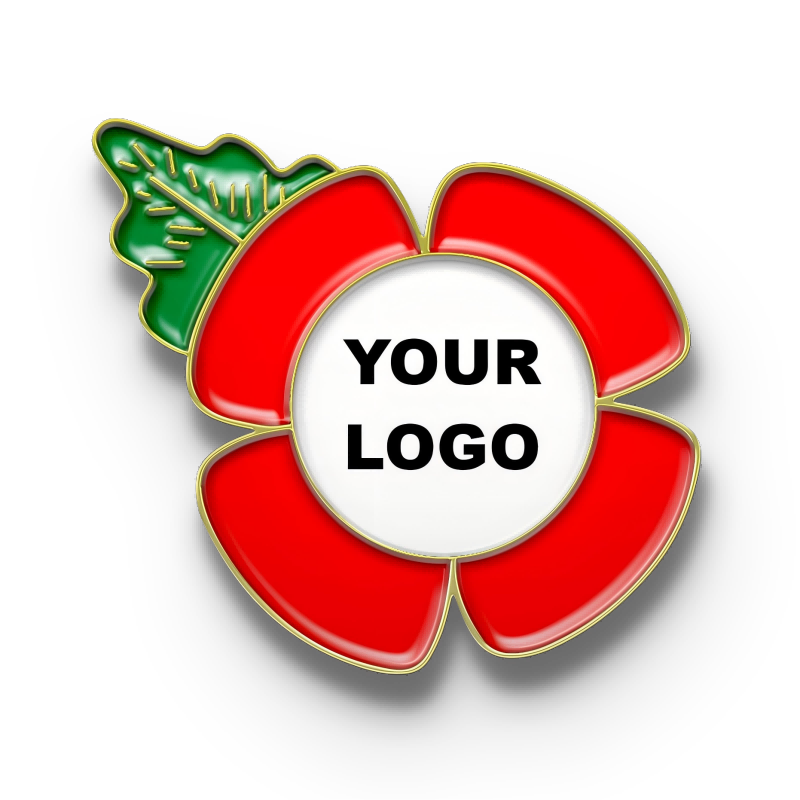 Custom Poppy Badge with Your Logo