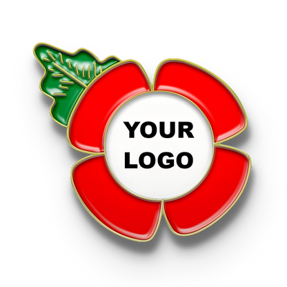 Custom Poppy Badge with Your Logo