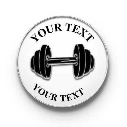 Custom Fitness Merit Badge with Your Text