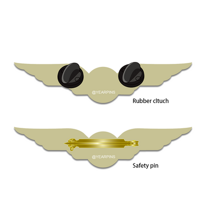 Custom uniform wings badges-full color digital printing 3inch