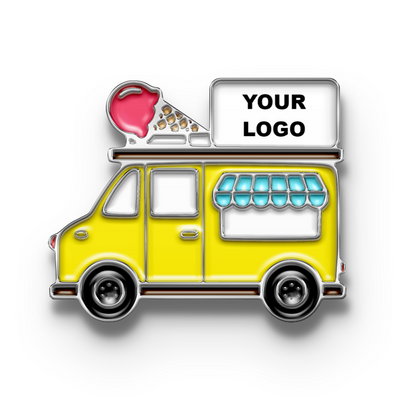 Custom Cute Ice Cream Truck Pin with Your Logo