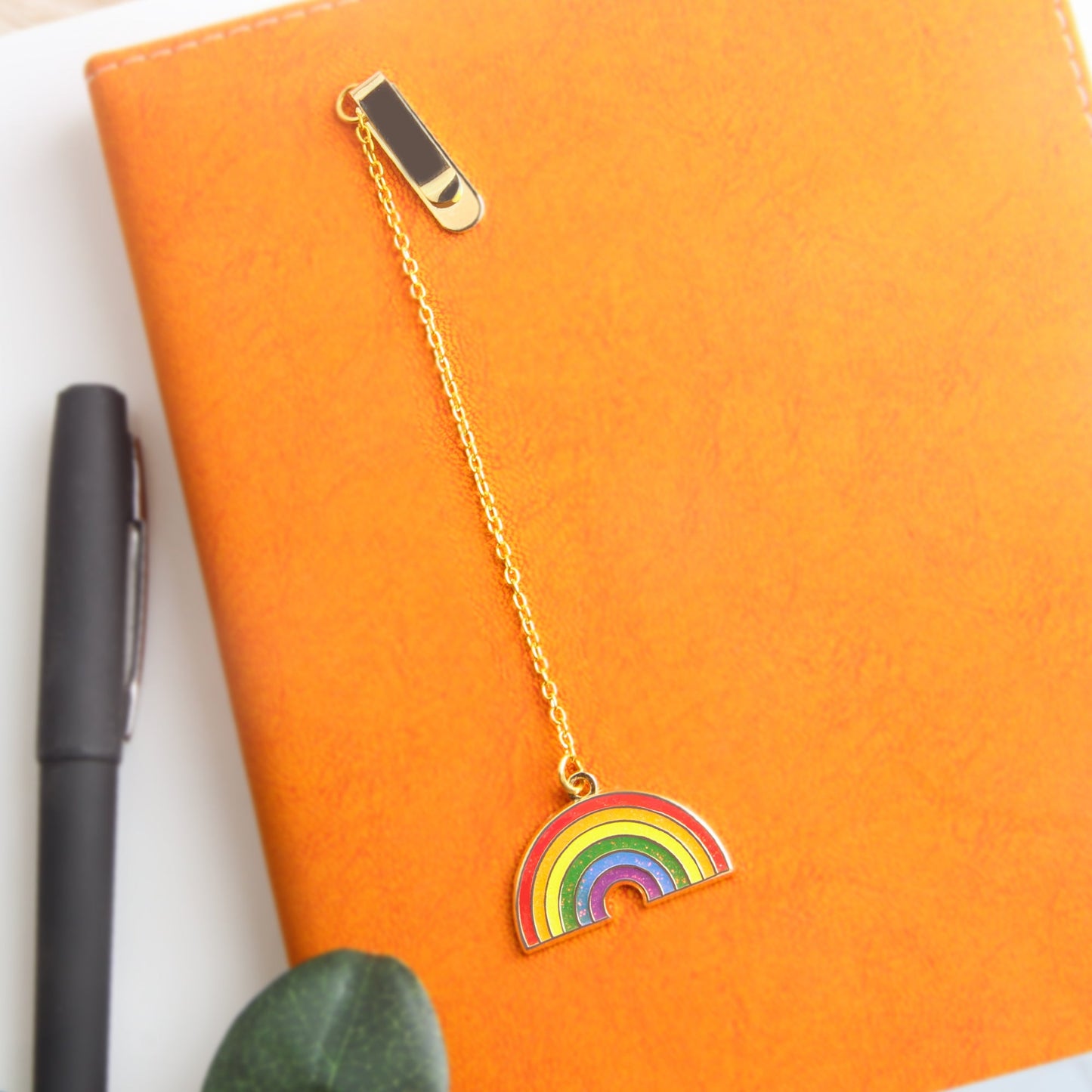 metal rainbow LGBT bookmarks