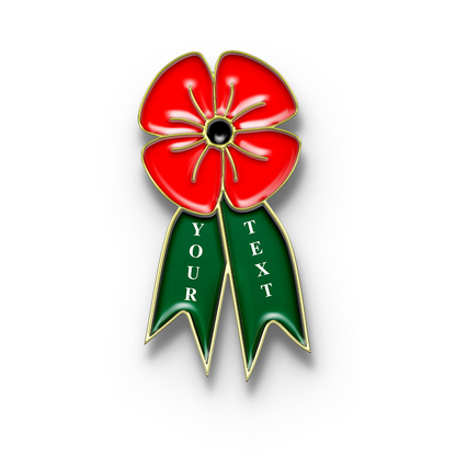 Custom Poppy Award Badge with Your Text