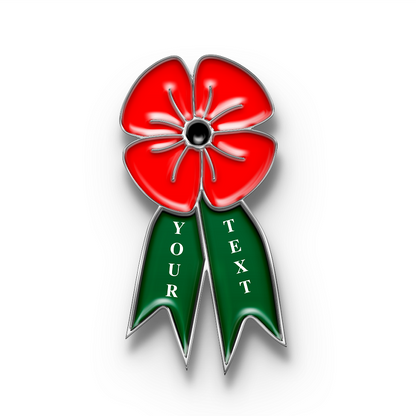 Custom Poppy Award Badge with Your Text