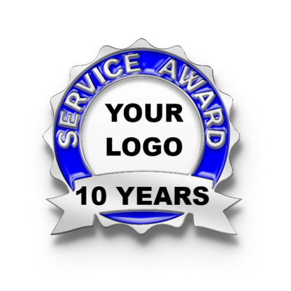 Custom Service Award Pin 1 inch