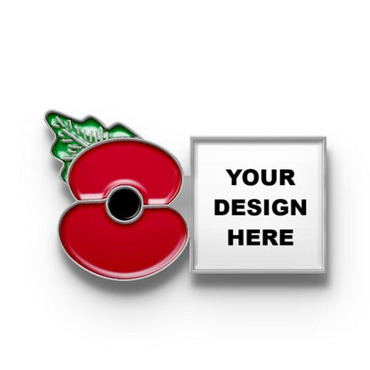 Custom Poppy Pins Square Logo