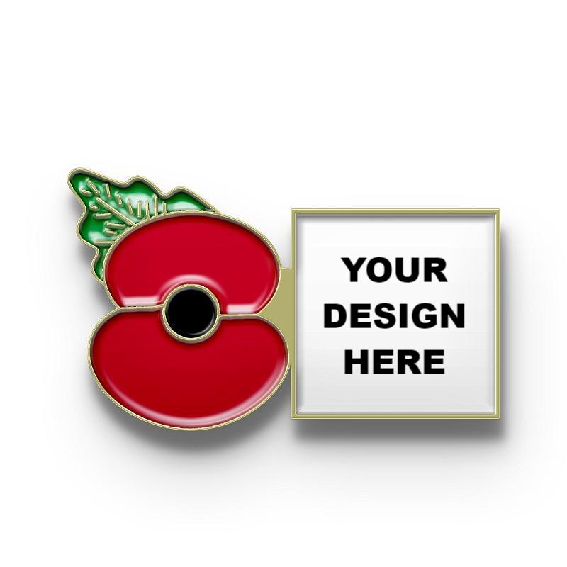 Custom Poppy Pins Square Logo