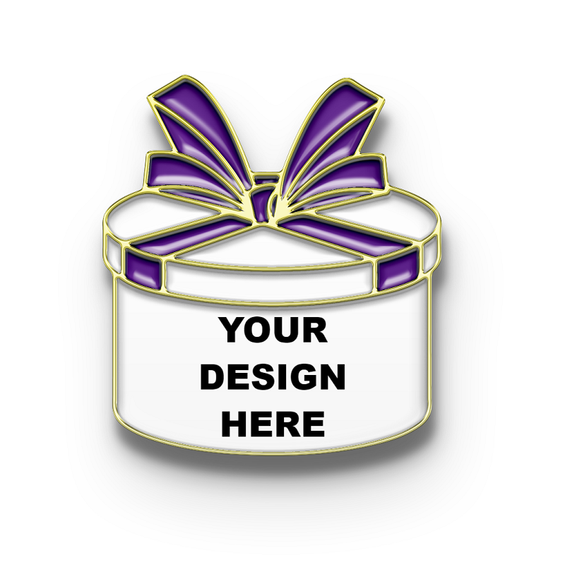 Custom Gift Box Pin with Your Logo for Thanksgiving Day